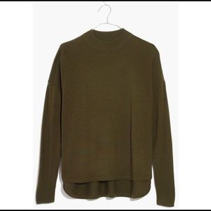 Madewell Boxy Mock Neck Pullover Sweater XXS